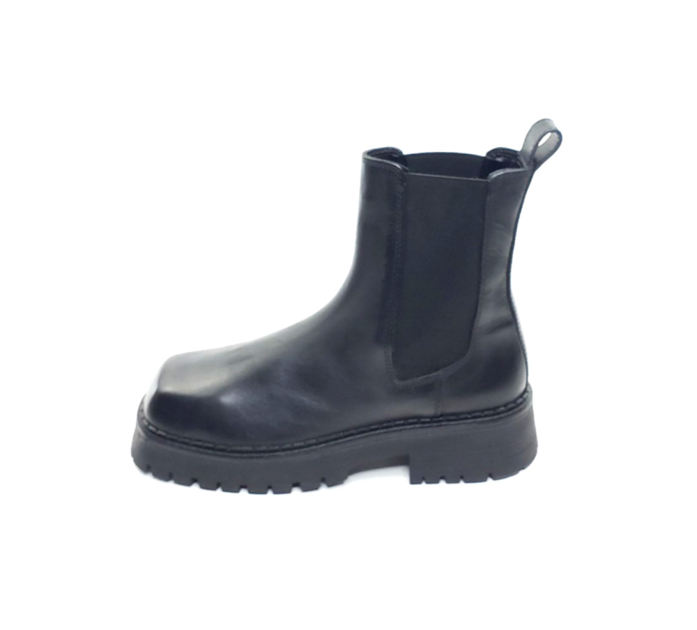 Free People Tried And True Womens Chelsea Boots Black Leather Size 8